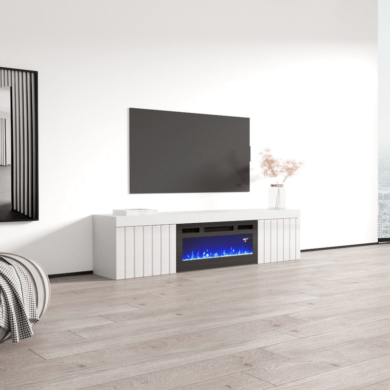 Knoxville BL-EF Electric Fireplace 71" TV Stand - Meble Furniture