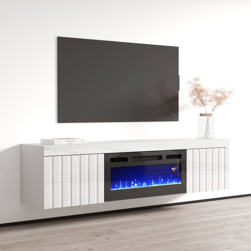 Knoxville BL-EF Electric Fireplace 71" TV Stand - Meble Furniture