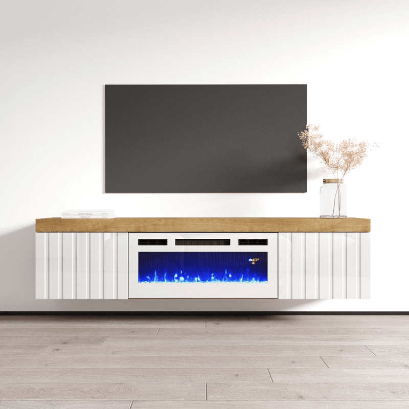Knoxville WH-EF Electric Fireplace 71" TV Stand - Meble Furniture