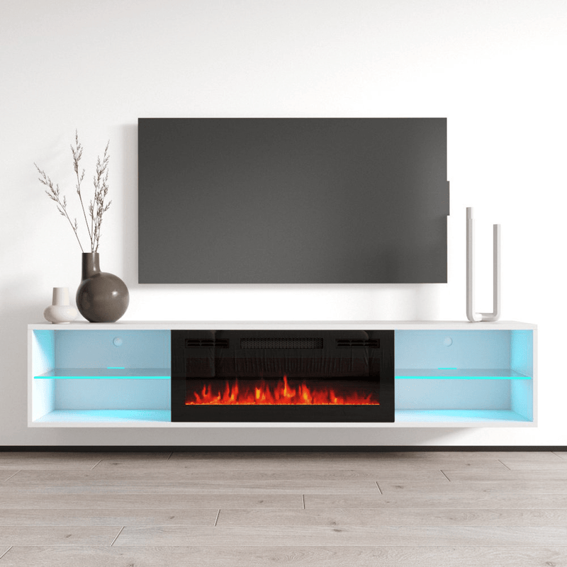 Lima EF Wall Mounted Electric Fireplace 72" TV Stand - Meble Furniture