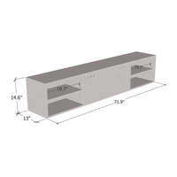 Lima WH-EF Wall Mounted Electric Fireplace 72" TV Stand - Meble Furniture