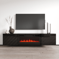 Luxe EF Wall Mounted Electric Fireplace 72" TV Stand - Meble Furniture