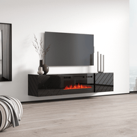 Luxe EF Wall Mounted Electric Fireplace 72" TV Stand - Meble Furniture
