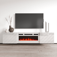 Luxe WH-EF Wall Mounted Electric Fireplace 72" TV Stand - Meble Furniture