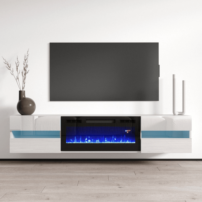 Metro EF Wall Mounted Electric Fireplace 72" TV Stand - Meble Furniture