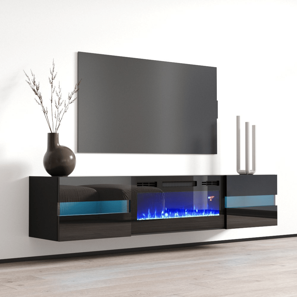72 in tv discount stand with fireplace