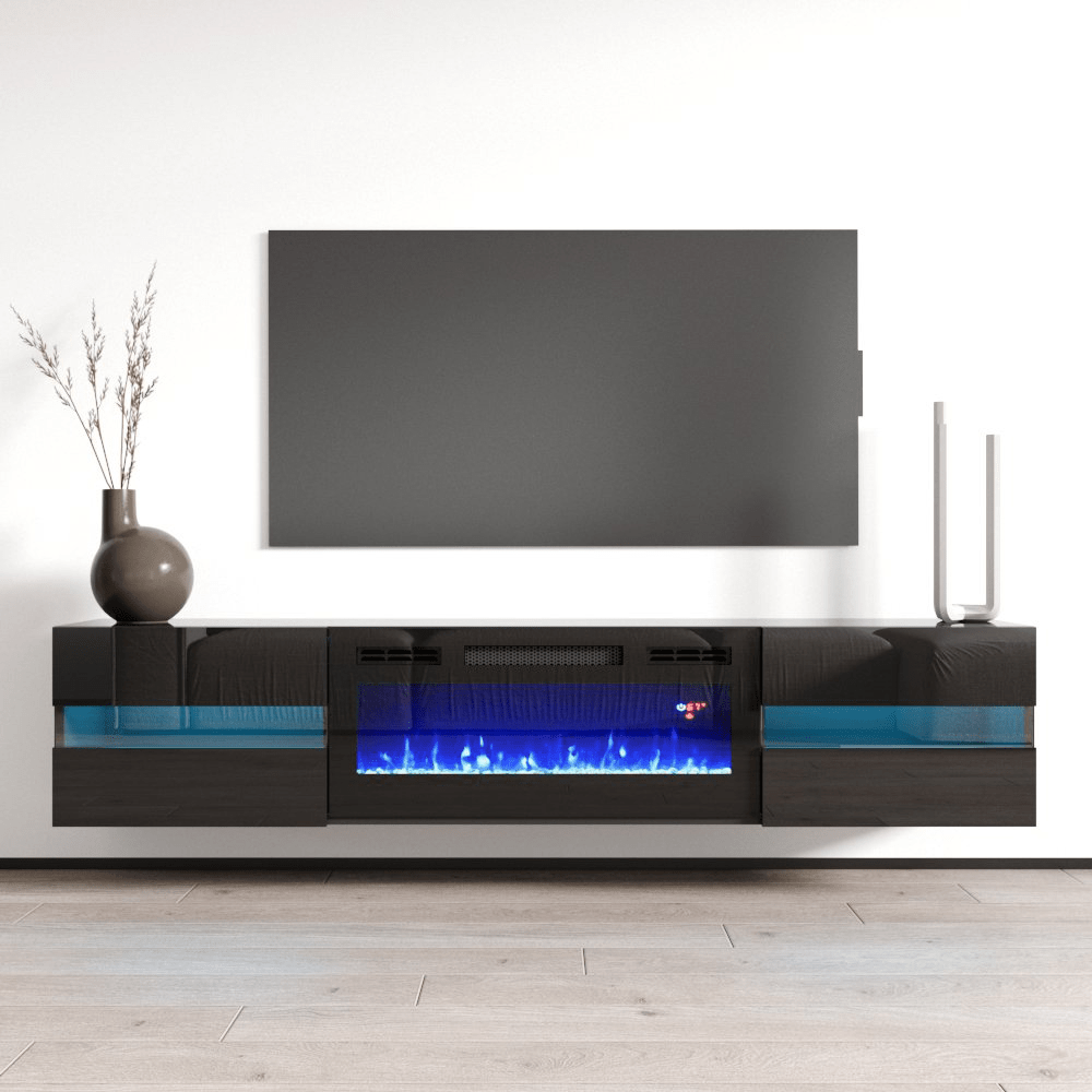 Fireplace tv online stand 75 tv