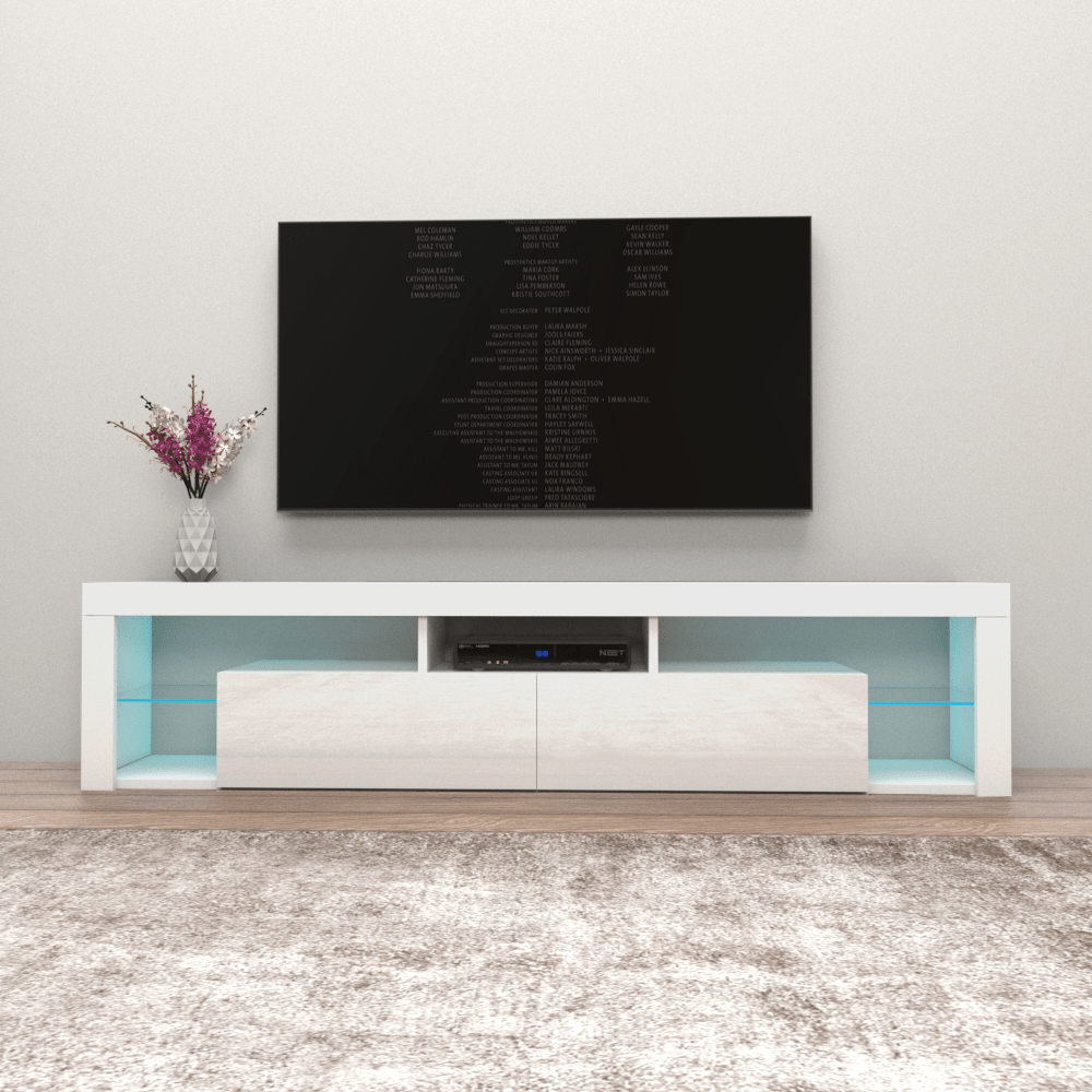 Milano 200 Wall Mounted Floating 79" TV Stand - Meble Furniture