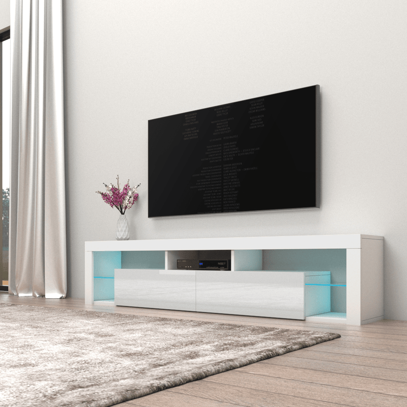 Milano 200 Wall Mounted Floating 79" TV Stand - Meble Furniture