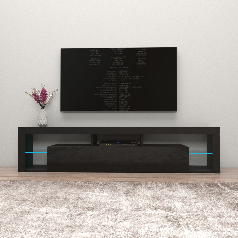 Milano 200 Wall Mounted Floating 79" TV Stand - Meble Furniture