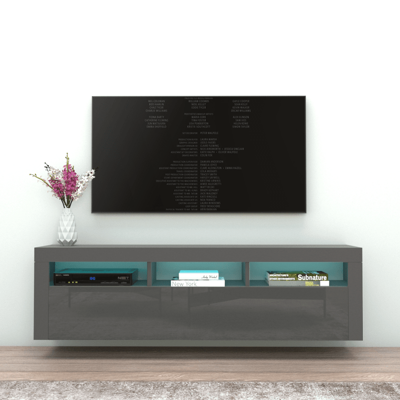 Milano Classic Wall Mounted Floating 63" TV Stand - Meble Furniture