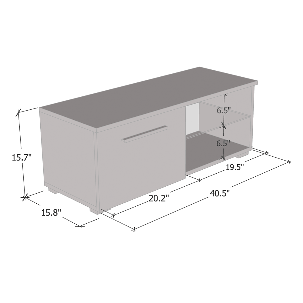 Moon 40.5"-81" TV Stand - Meble Furniture