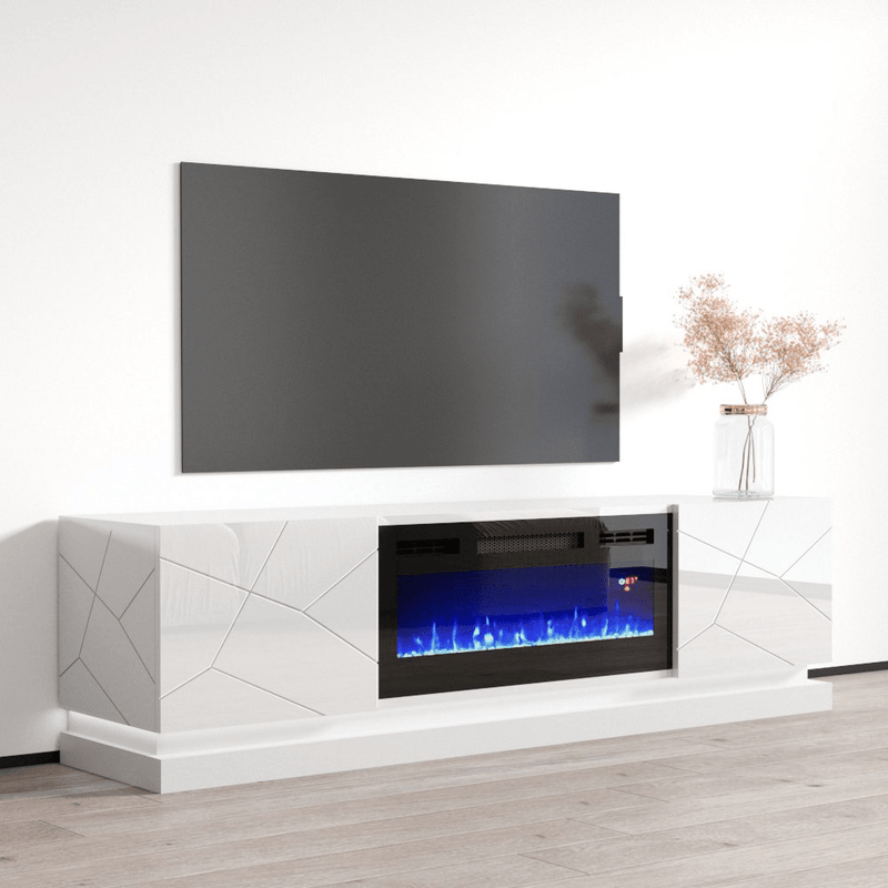 Shu BL-EF Electric Fireplace 71" TV Stand - Meble Furniture