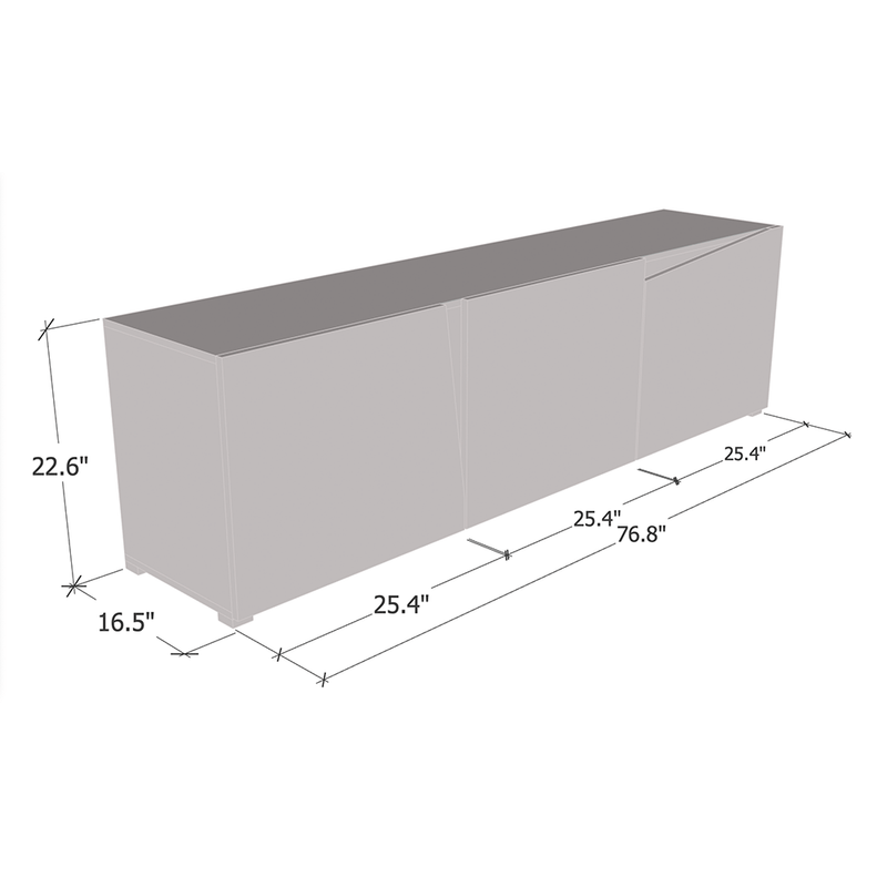Skos 3D 77" TV Stand - Meble Furniture