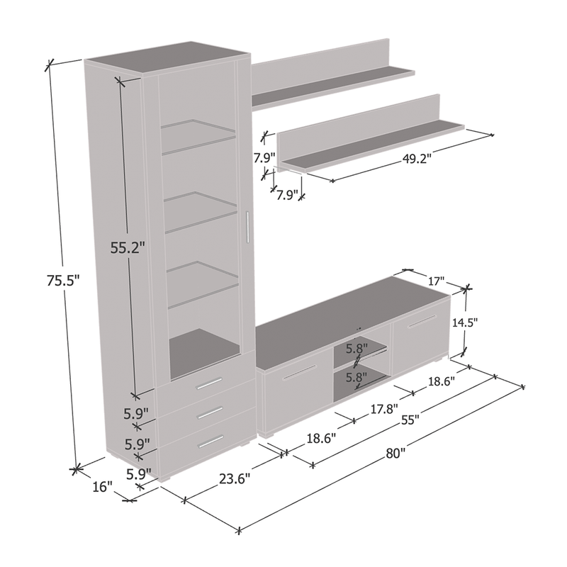 Soho 7 Entertainment Center - Meble Furniture