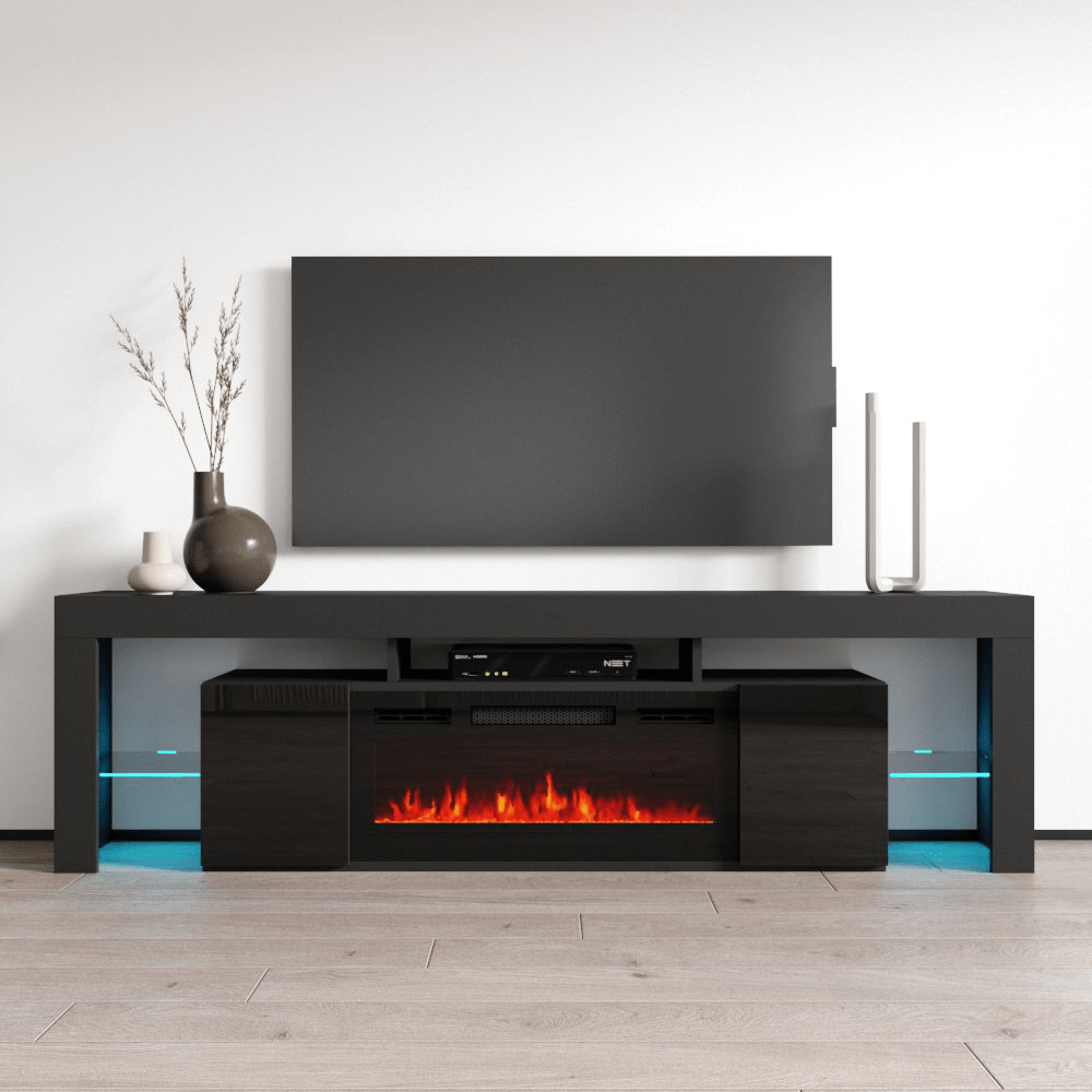 Soleo BL-EF Fireplace TV Stand - Meble Furniture