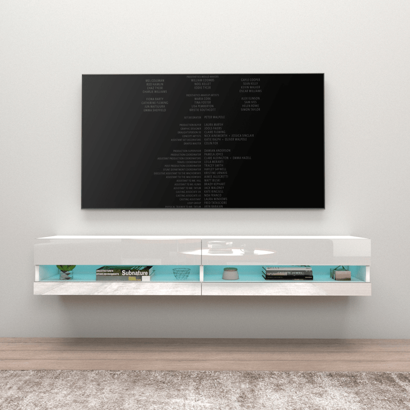 Vigo Wall Mounted Floating 71" TV Stand - Meble Furniture