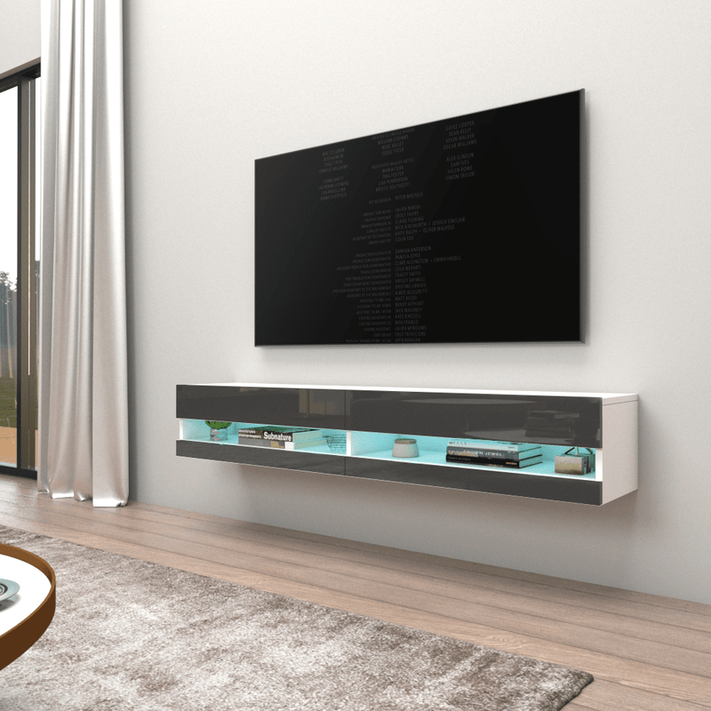 Vigo Wall Mounted Floating 71" TV Stand - Meble Furniture