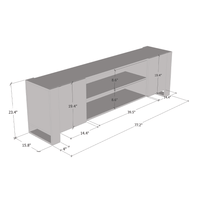 Woody EF 77" TV Stand - Meble Furniture