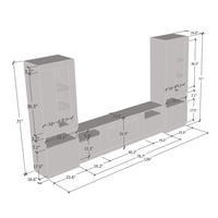 York WH02 Electric Fireplace Entertainment Center - Meble Furniture