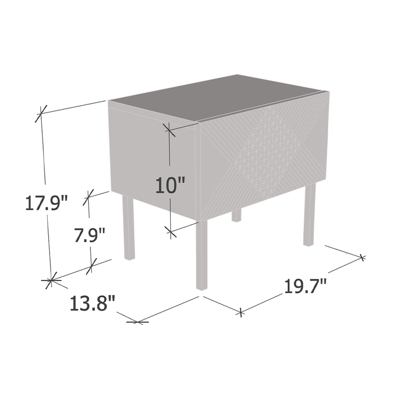 Exito 04 20" Nightstand - Meble Furniture