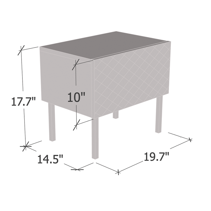 Lattice 04 20" Nightstand - Meble Furniture