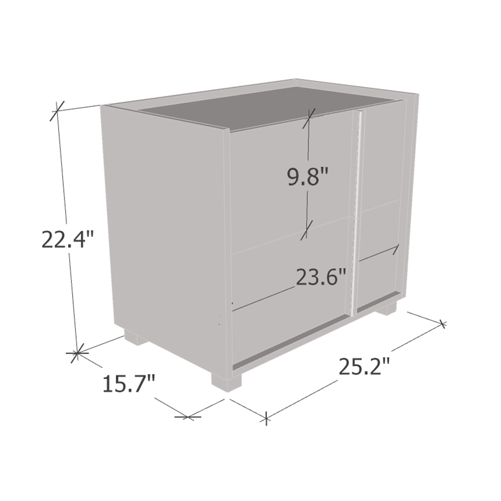 Sky 25" Nightstand - Meble Furniture