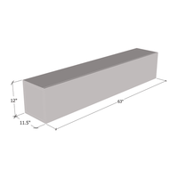 Fly Type-50 Wall Mounted Floating Hanging Media Cabinet - Meble Furniture