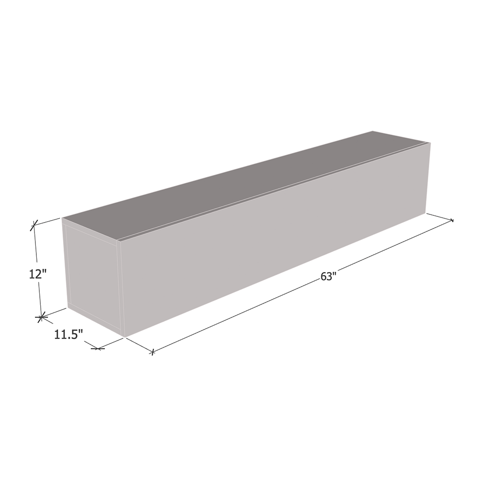 Fly Type-50 Wall Mounted Floating Hanging Media Cabinet - Meble Furniture