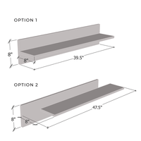 Fly Type-MX Wall Mounted Floating 2 Piece Shelf Set - Meble Furniture