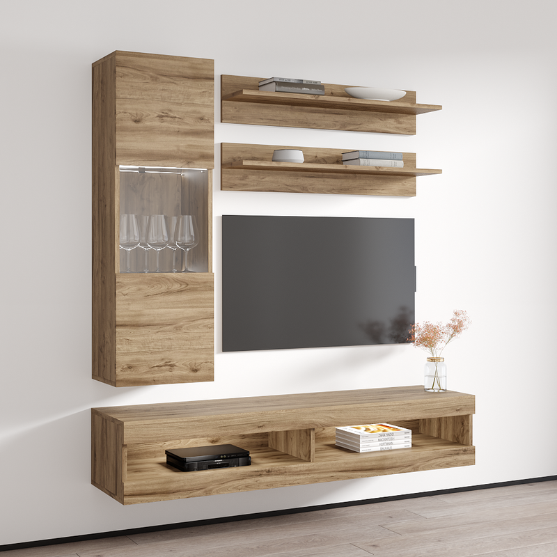 Fly H 34TV Floating Entertainment Center - Meble Furniture