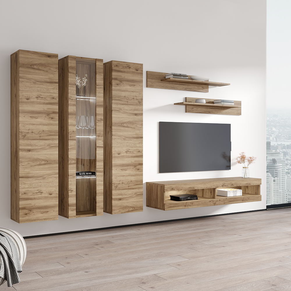 Fly C 34TV Floating Entertainment Center - Meble Furniture
