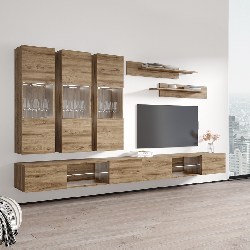Fly E 33TV Floating Entertainment Center - Meble Furniture