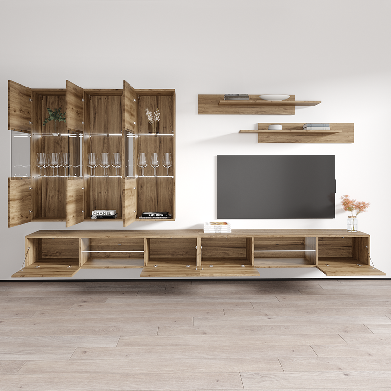 Fly E 33TV Floating Entertainment Center - Meble Furniture