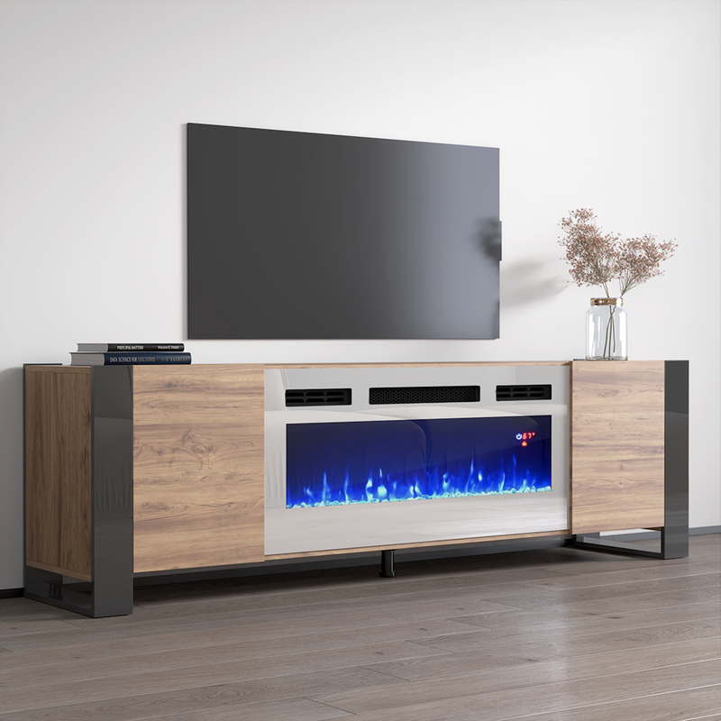 Woody WH-EF Fireplace TV Stand - Meble Furniture