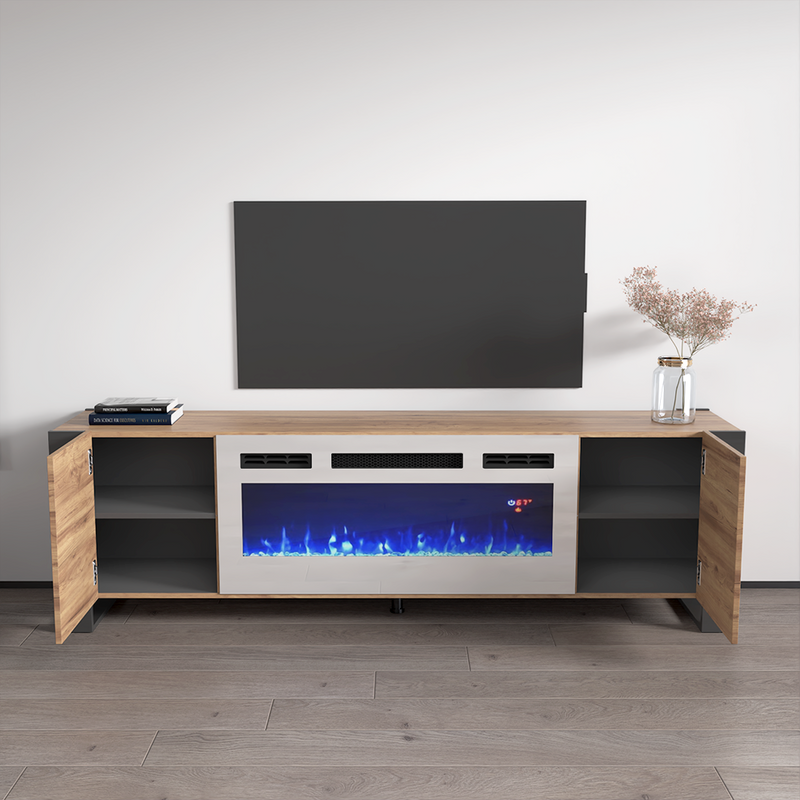 Woody WH-EF Fireplace TV Stand - Meble Furniture