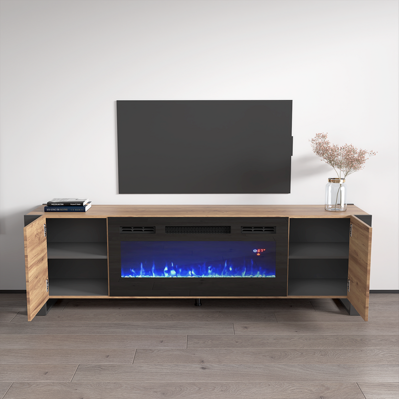 Woody BL-EF Fireplace TV Stand - Meble Furniture