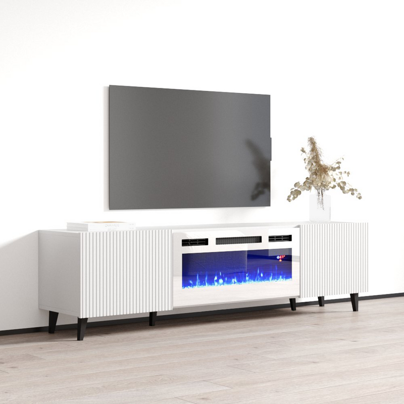 Pafos WH-EF Fireplace TV Stand - Meble Furniture