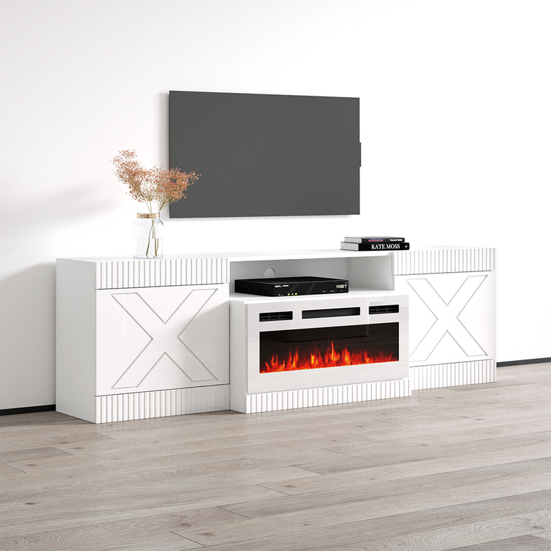 Excelente WH-01 Fireplace TV Stand - Meble Furniture