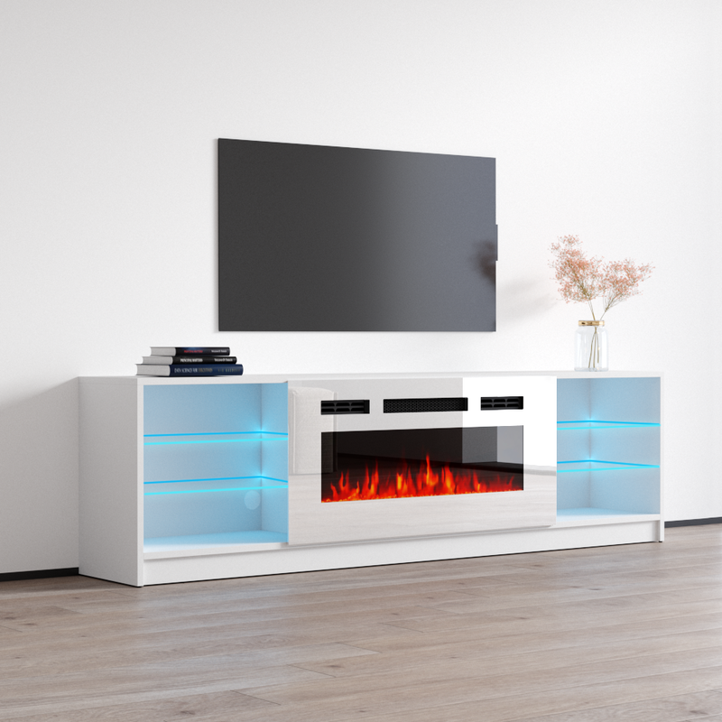 Boston WH01 Fireplace TV Stand - Meble Furniture