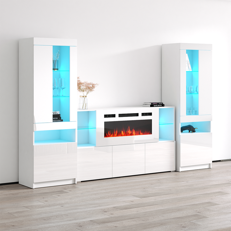 Komi WH03 Fireplace Entertainment Center - Meble Furniture