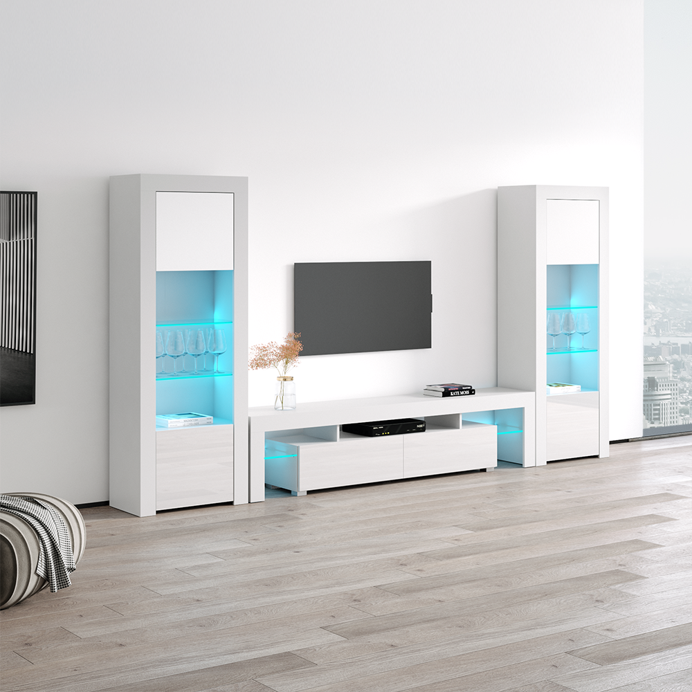 Milano 200-BK-BK Entertainment Center - Meble Furniture