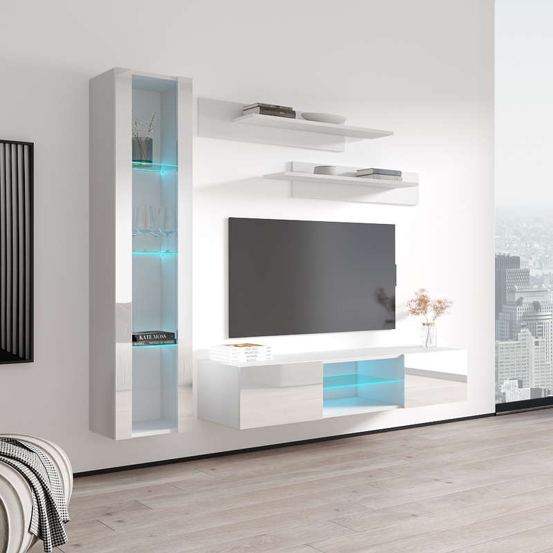Fly G 33TV Floating Entertainment Center - Meble Furniture