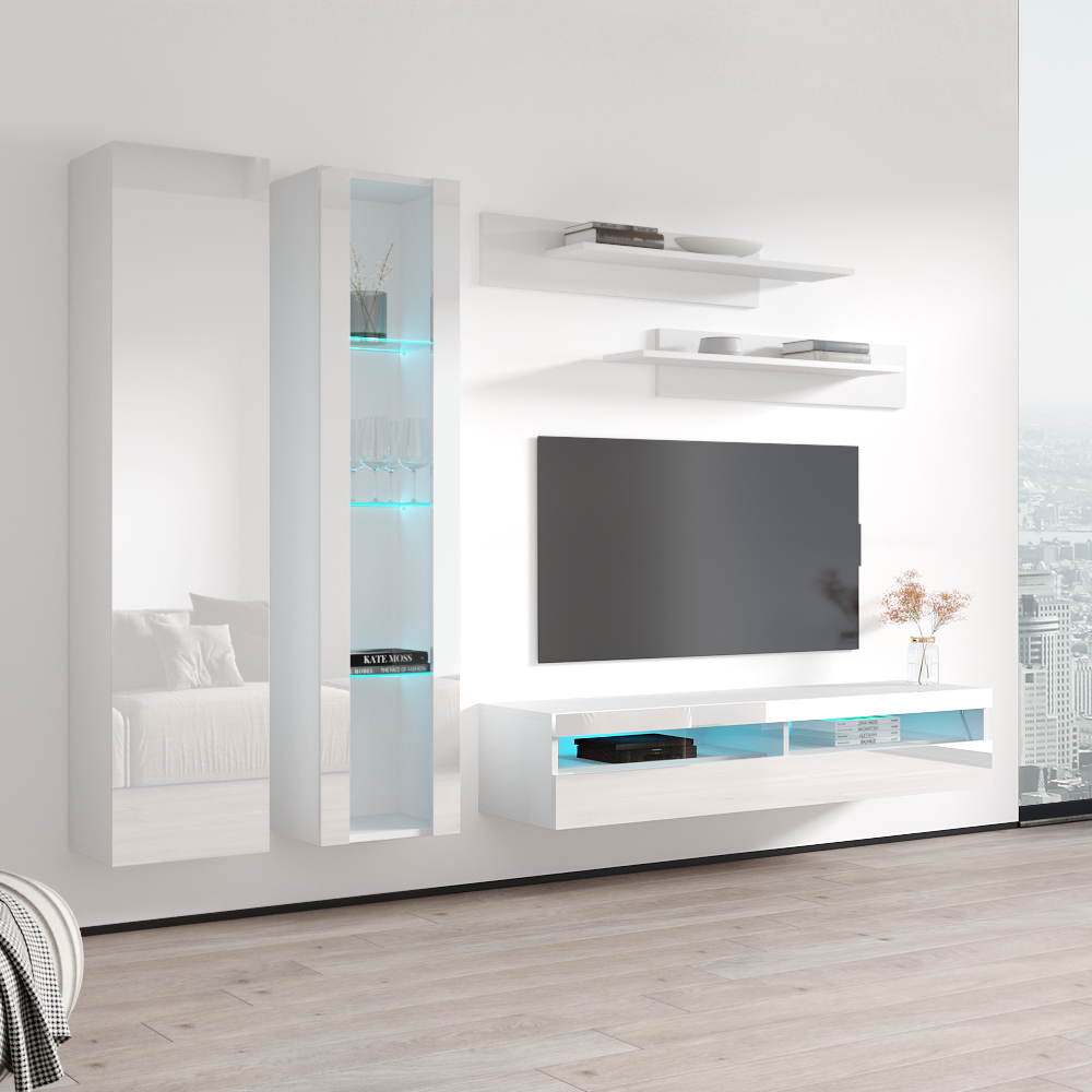 Fly A 35TV Floating Entertainment Center - Meble Furniture