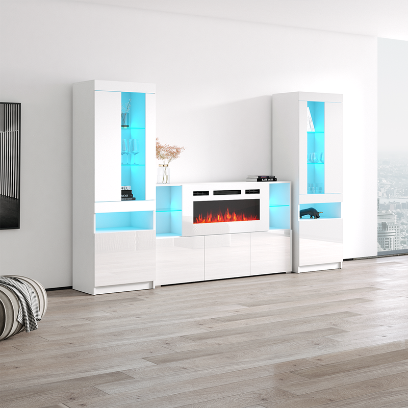 Komi WH03 Fireplace Entertainment Center - Meble Furniture