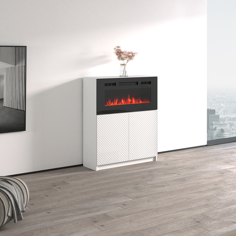 Carla 01 BL-EF Fireplace Sideboard - Meble Furniture