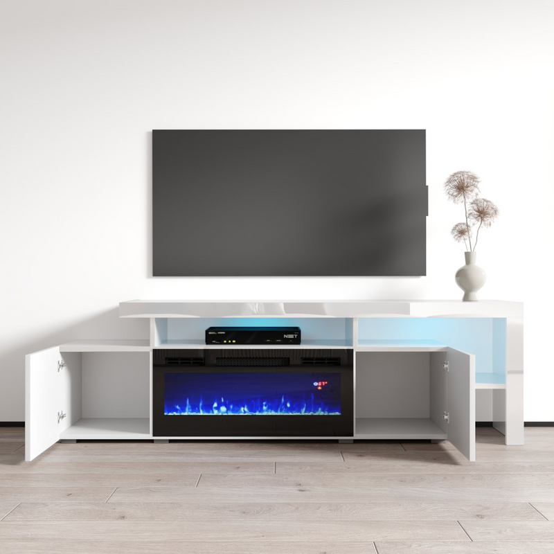 Inferno BL-EF Fireplace TV Stand - Meble Furniture