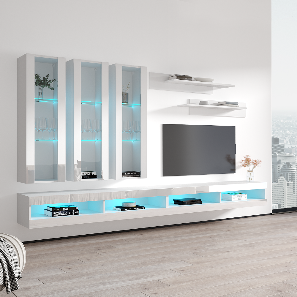 Fly E 34TV Floating Entertainment Center - Meble Furniture