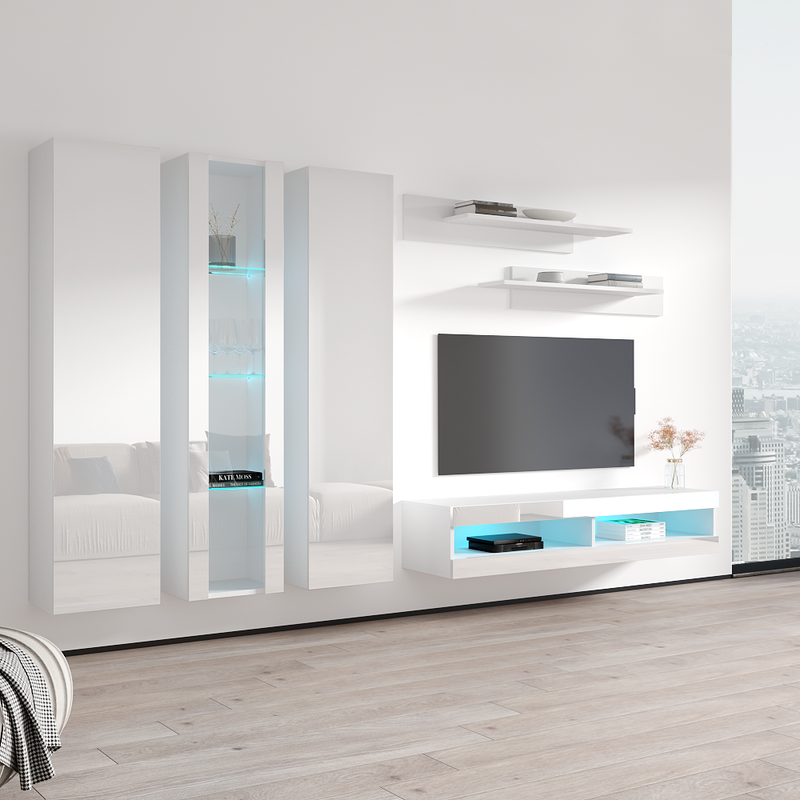 Fly C 34TV Floating Entertainment Center - Meble Furniture