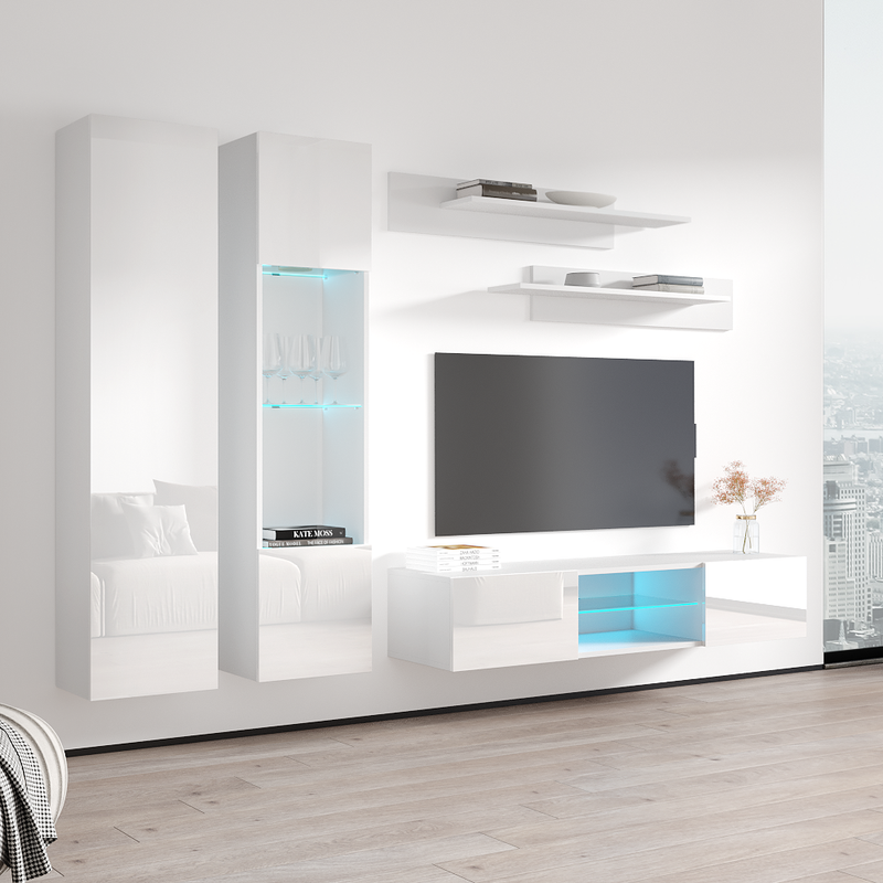 Fly A 33TV Floating Entertainment Center - Meble Furniture